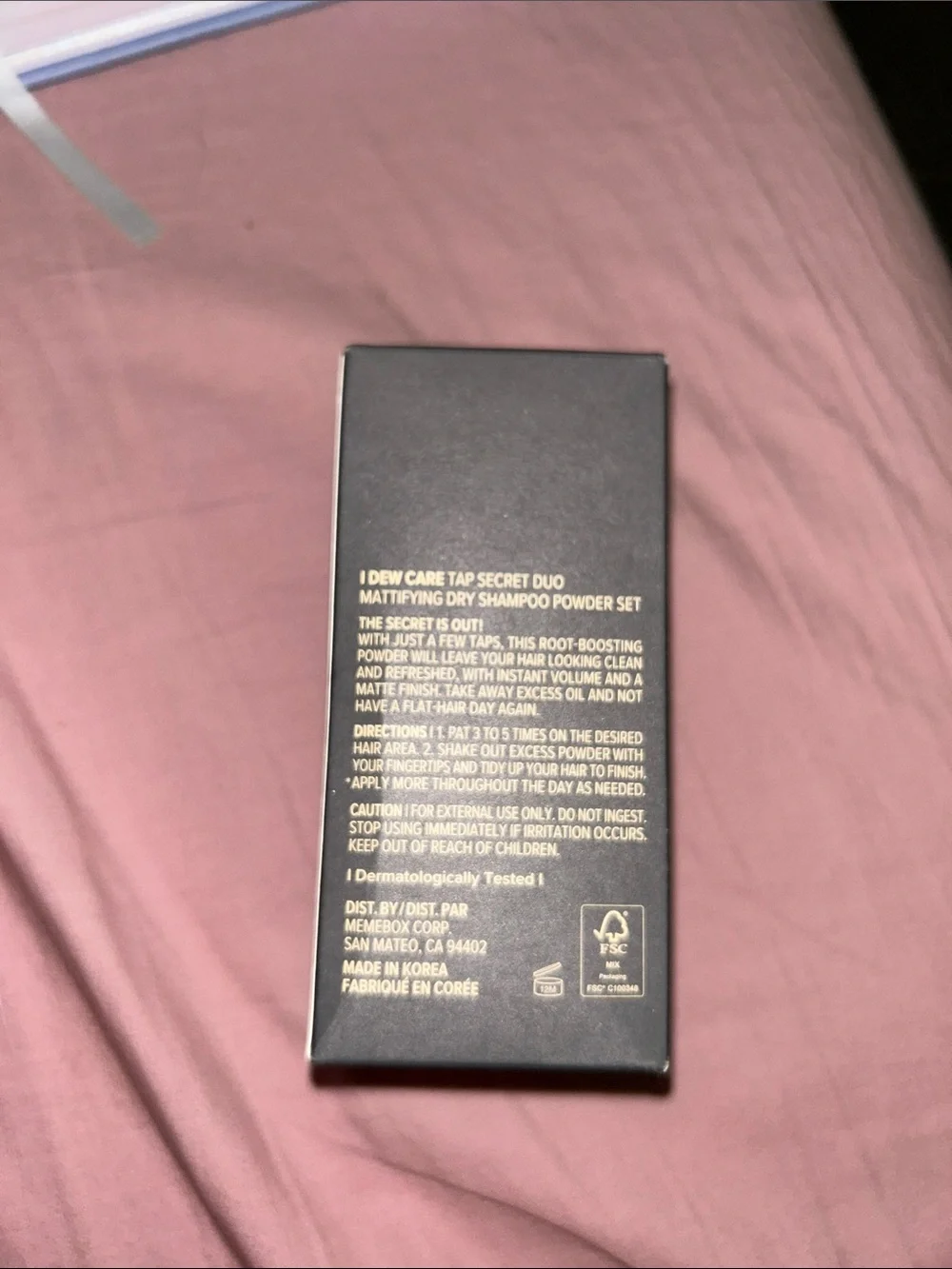 TAP Secret Duo Mattifying Dry Shampoo Powder Set - Black Packaging